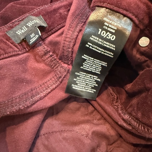 “Well Worn” brand women’s corduroy pants, Size 10 - Picture 5 of 7